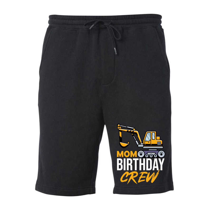 Mom Birthday Crew Construction Birthday Party Gree Fleece Short by pawnrakhlefb | Artistshot