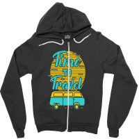 Time To Travel Summer Beach Zipper Hoodie | Artistshot