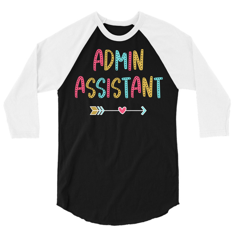 Administrative Assistant Fun Casual Boho Design Bl 3/4 Sleeve Shirt by zartatelsik | Artistshot