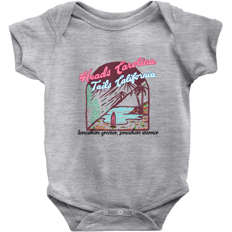 Heads Carolina Tail California Western Summer Beac Baby Bodysuit | Artistshot