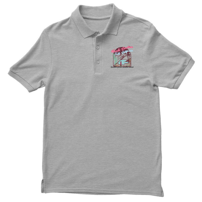 Heads Carolina Tail California Western Summer Beac Men's Polo Shirt | Artistshot