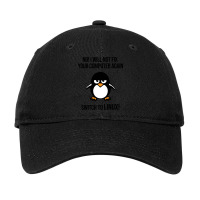 Switch To Linux Angry Tux Penguin Stars Adjustable Cap | Artistshot