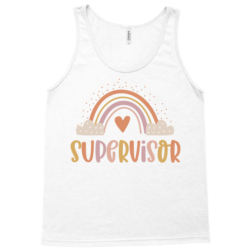 Supervisor Boho Casual Over The Rainbow Design Tank Top by hoyingskizob | Artistshot