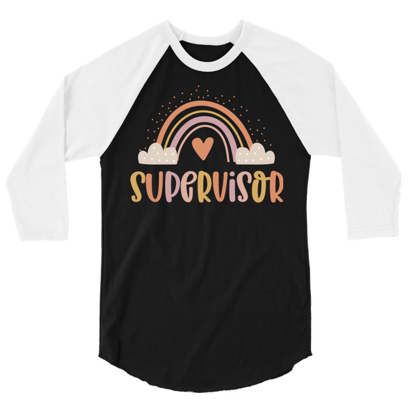 Supervisor Boho Casual Over The Rainbow Design 3/4 Sleeve Shirt by hoyingskizob | Artistshot