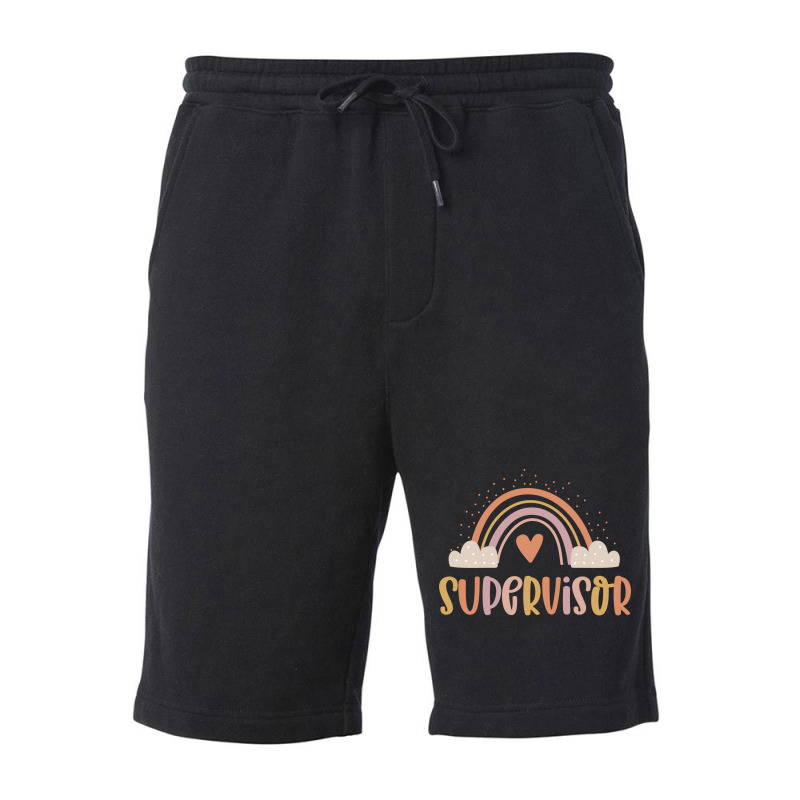 Supervisor Boho Casual Over The Rainbow Design Fleece Short by hoyingskizob | Artistshot