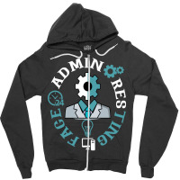 Admin Resting Face Summer Zipper Hoodie | Artistshot