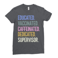 Supervisor Retro Vaccination Design Ladies Fitted T-shirt | Artistshot