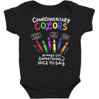 Funny Art T Shirt Complimentary Colors For Art Teachers T Shirt Baby Bodysuit | Artistshot