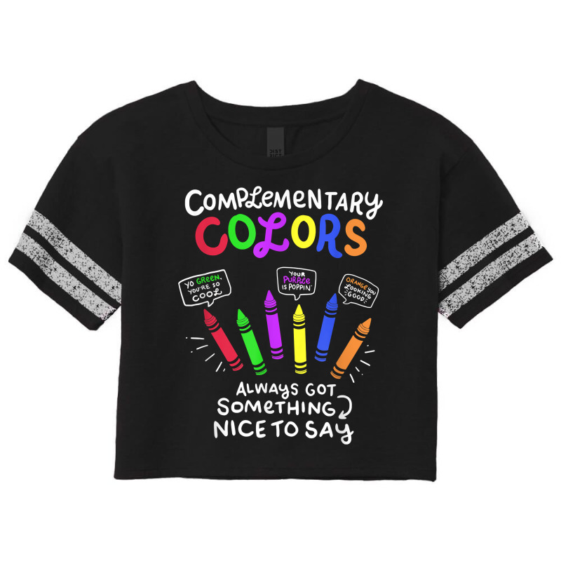 Funny Art T Shirt Complimentary Colors For Art Teachers T Shirt Scorecard Crop Tee by men.adam | Artistshot