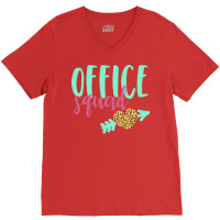 Office Squad Office Staff Admin Crew Nature V-neck Tee | Artistshot