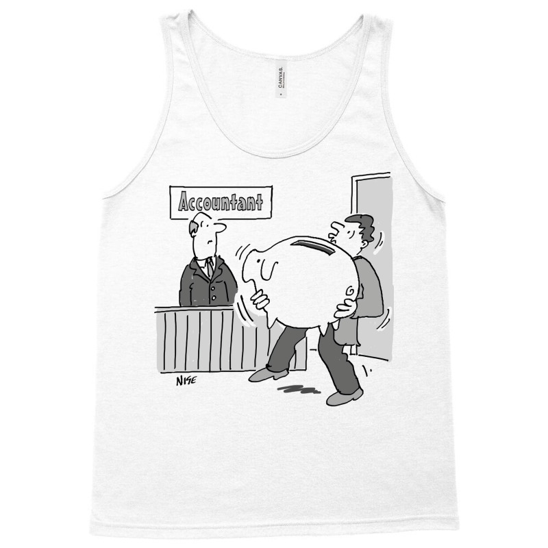 Accountant Has A Client With A Huge Piggybank Star Tank Top by mutuladinviav | Artistshot