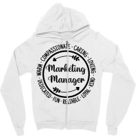 Marketing Manager Sales Management Admin Gift Yell Zipper Hoodie | Artistshot