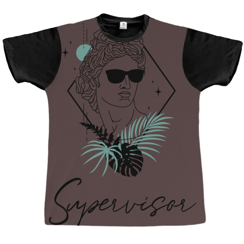 Supervisor Antique Greek God Design Graphic T-shirt by wsletiguuri | Artistshot