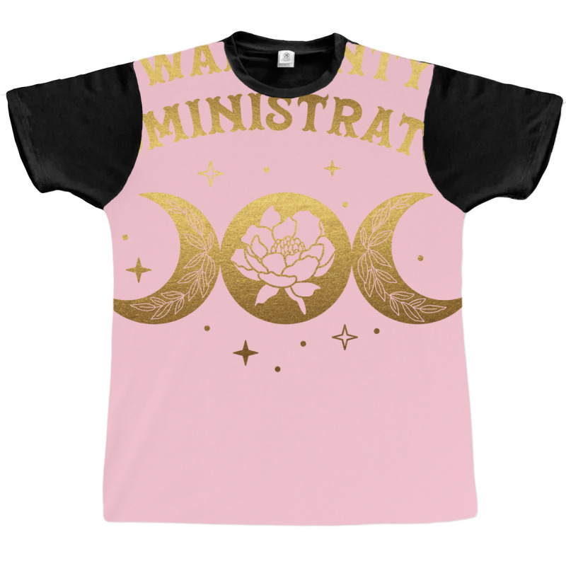 Warranty Administrator Boho Moon Wild Rose Golden Graphic T-shirt by wsletiguuri | Artistshot