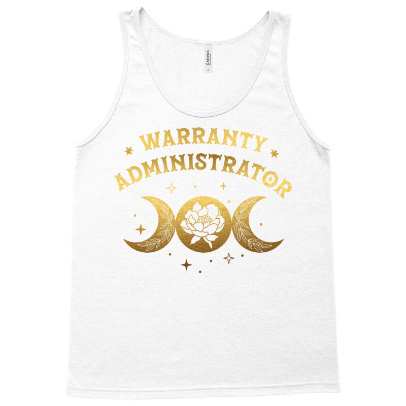 Warranty Administrator Boho Moon Wild Rose Golden Tank Top by wsletiguuri | Artistshot