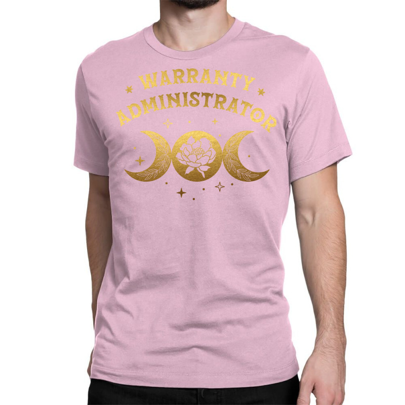 Warranty Administrator Boho Moon Wild Rose Golden Classic T-shirt by wsletiguuri | Artistshot