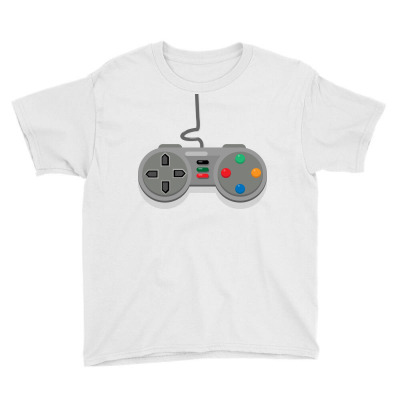 Games Classic Controller Youth Tee Designed By Mutaz.fidely