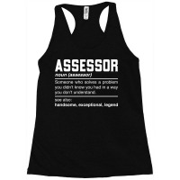 Assessor Definition Design Appraiser Auditor Exami Racerback Tank | Artistshot