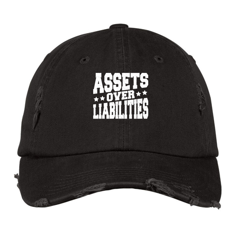 Assets Over Liabilities Green Vintage Cap by saringsiisuq | Artistshot