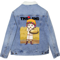 Thai Marginalised Population Lifestyle Love Unisex Sherpa-lined Denim Jacket | Artistshot