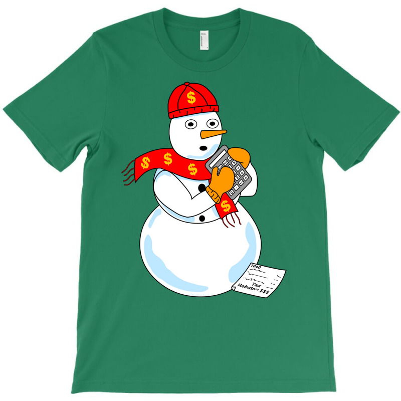 Snowman Accountant Cute T-Shirt by mutuladinviav | Artistshot