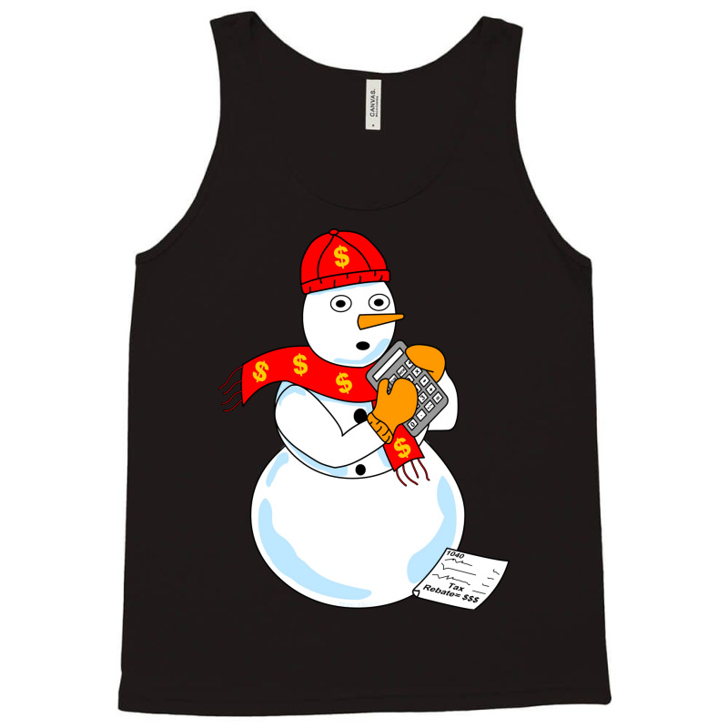 Snowman Accountant Cute Tank Top by mutuladinviav | Artistshot