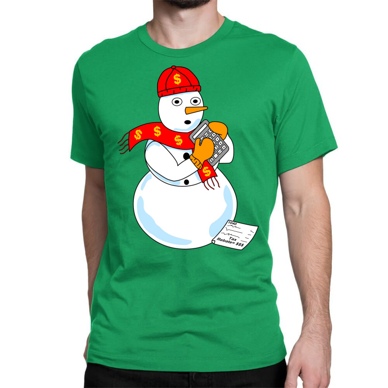 Snowman Accountant Cute Classic T-shirt by mutuladinviav | Artistshot