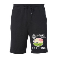 No Farmers Food Future Activist Activism For Gifts Fleece Short | Artistshot