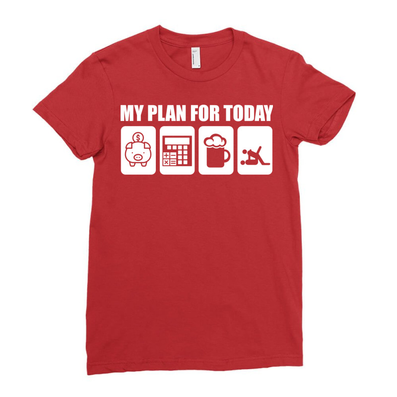 My Plan For Today Accounting Tax Season Numbers Ae Ladies Fitted T-shirt | Artistshot