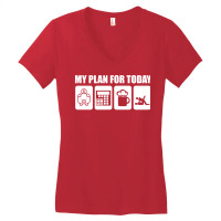 My Plan For Today Accounting Tax Season Numbers Ae Women's V-neck T-shirt | Artistshot