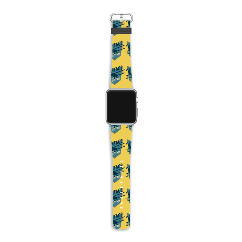 Vintage World Aviation Badge Stars Apple Watch Band | Artistshot