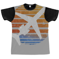 Vintage Regional Airliner Sun Nostalgia Graphic T-shirt | Artistshot