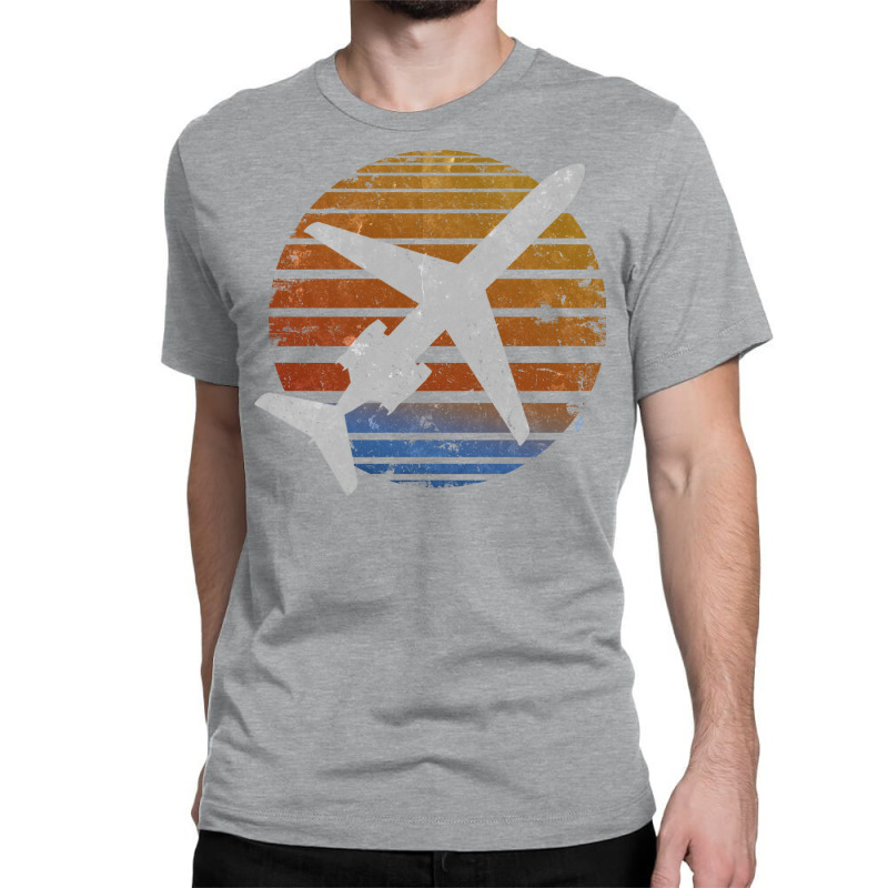 Vintage Regional Airliner Sun Nostalgia Classic T-shirt | Artistshot