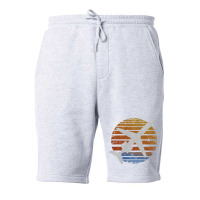 Vintage Regional Airliner Sun Nostalgia Fleece Short | Artistshot