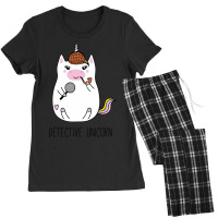 Detective Unicorn Women's Pajamas Set | Artistshot