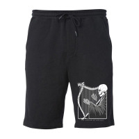 The Sound Of Silence Fleece Short | Artistshot