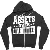 Assets Over Liabilities 70s Zipper Hoodie | Artistshot