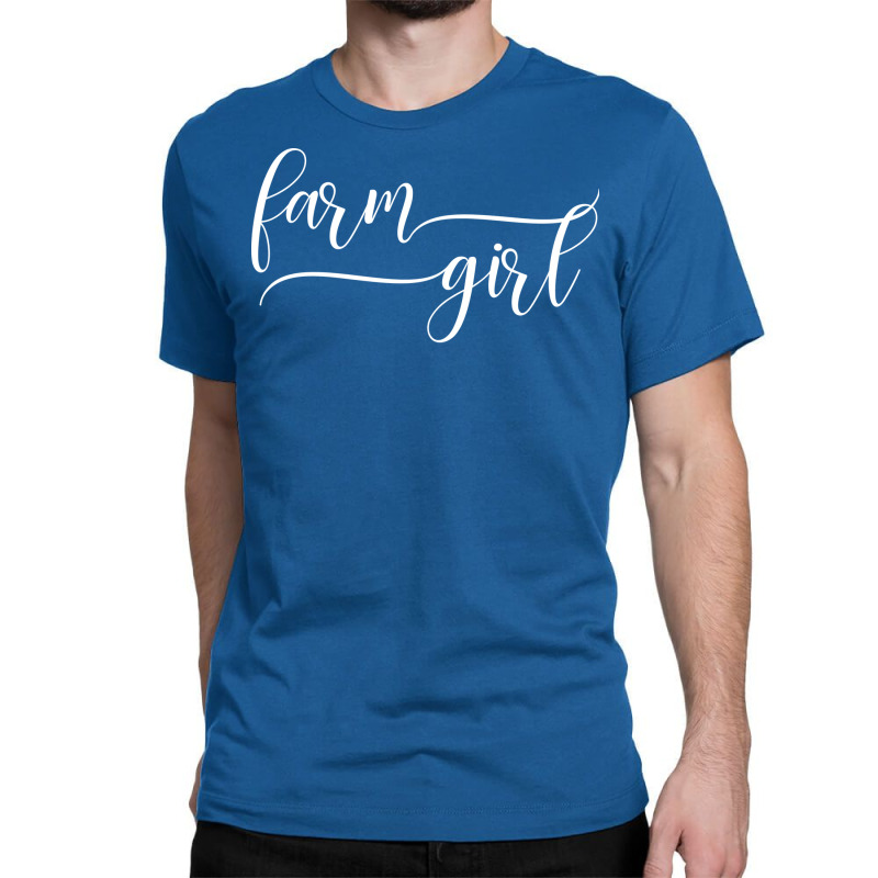 Farm Girl Agriculture Farming Farmer Hipster Classic T-shirt by lodenbuduanf | Artistshot