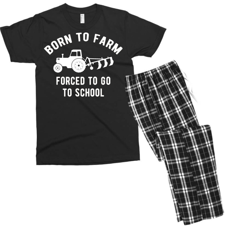 Born Farmer Agriculture Farming Humor Men's T-shirt Pajama Set by seakolaasseh | Artistshot