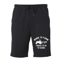 Born Farmer Agriculture Farming Humor Fleece Short | Artistshot