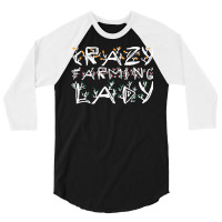 Crazy Farming Lady Cool 3/4 Sleeve Shirt | Artistshot