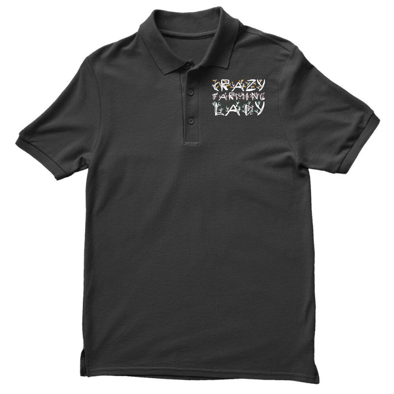 Crazy Farming Lady Cool Men's Polo Shirt | Artistshot