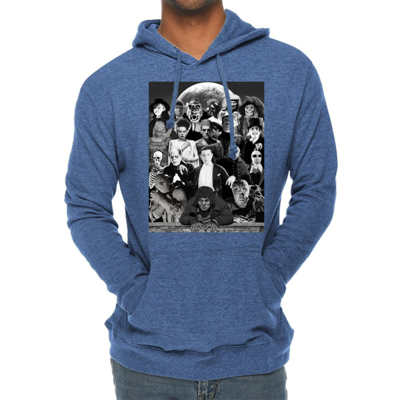 Classic Horror Monsters Lightweight Hoodie by gouselauckt | Artistshot