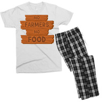 No Farmers No Food Nature Men's T-shirt Pajama Set | Artistshot