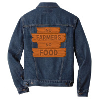 No Farmers No Food Nature Men Denim Jacket | Artistshot