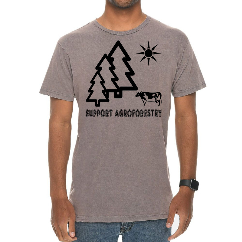 Support Agroforestry Aesthetic Vintage T-Shirt by lodenbuduanf | Artistshot