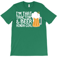 Tractor Beer Kinda Girl Farmer Summer T-shirt | Artistshot