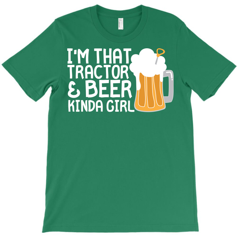 Tractor Beer Kinda Girl Farmer Summer T-shirt | Artistshot