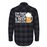 Tractor Beer Kinda Girl Farmer Summer Flannel Shirt | Artistshot