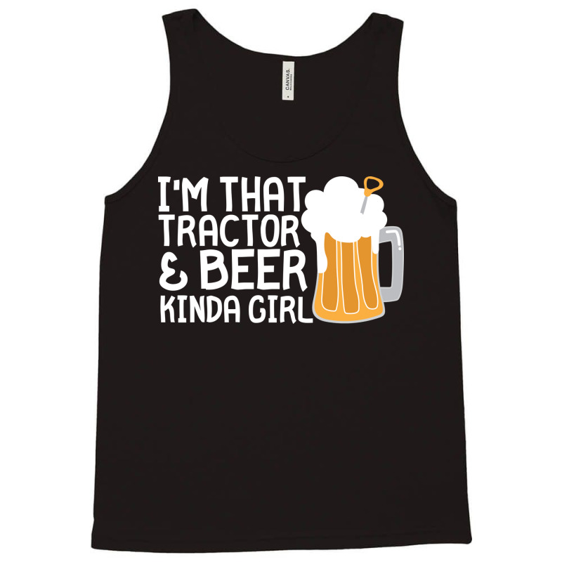 Tractor Beer Kinda Girl Farmer Summer Tank Top | Artistshot